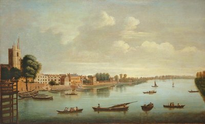 A View of the Thames from Putney Bridge by Joseph Nichols